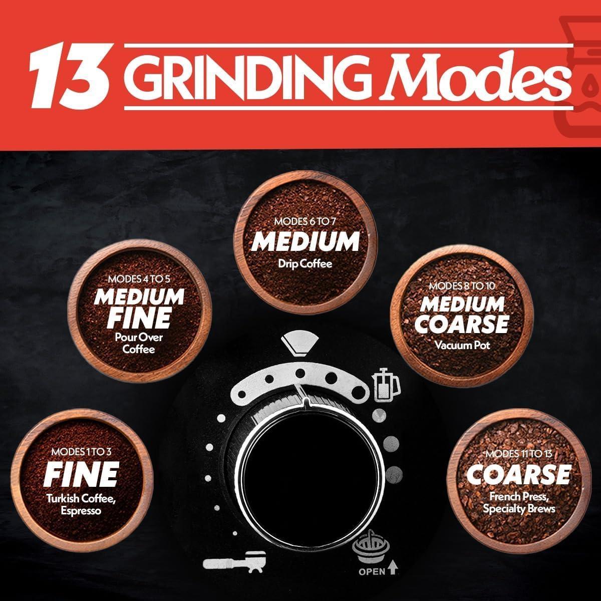 image:imageGourmia 10 Cup Grind amp Brew Coffee Maker BuiltIn Burr Grinder 3 Brew Strengths Programmable Digital Display Pause amp Serve Keep Warm Auto Shut Off Black
