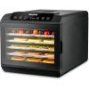 image:imageGourmia 8 Tray Digital Food Dehydrator  360 Airflow 30 Minute24 Hour Timer Glass Door Jerky Fruits Veggies amp More 95F185F 625W Stainless Steel6 Tray